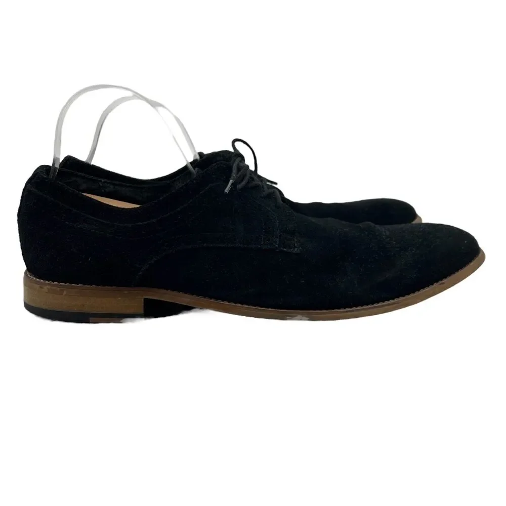 Stacy Adams Mens‎ 15 Black Suede Shoes Dress Oxford Lace Up Round Toe Business